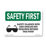 Safety Glasses With Side Shields With Symbol