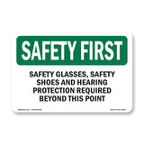 Safety Glasses, Safety Shoes And