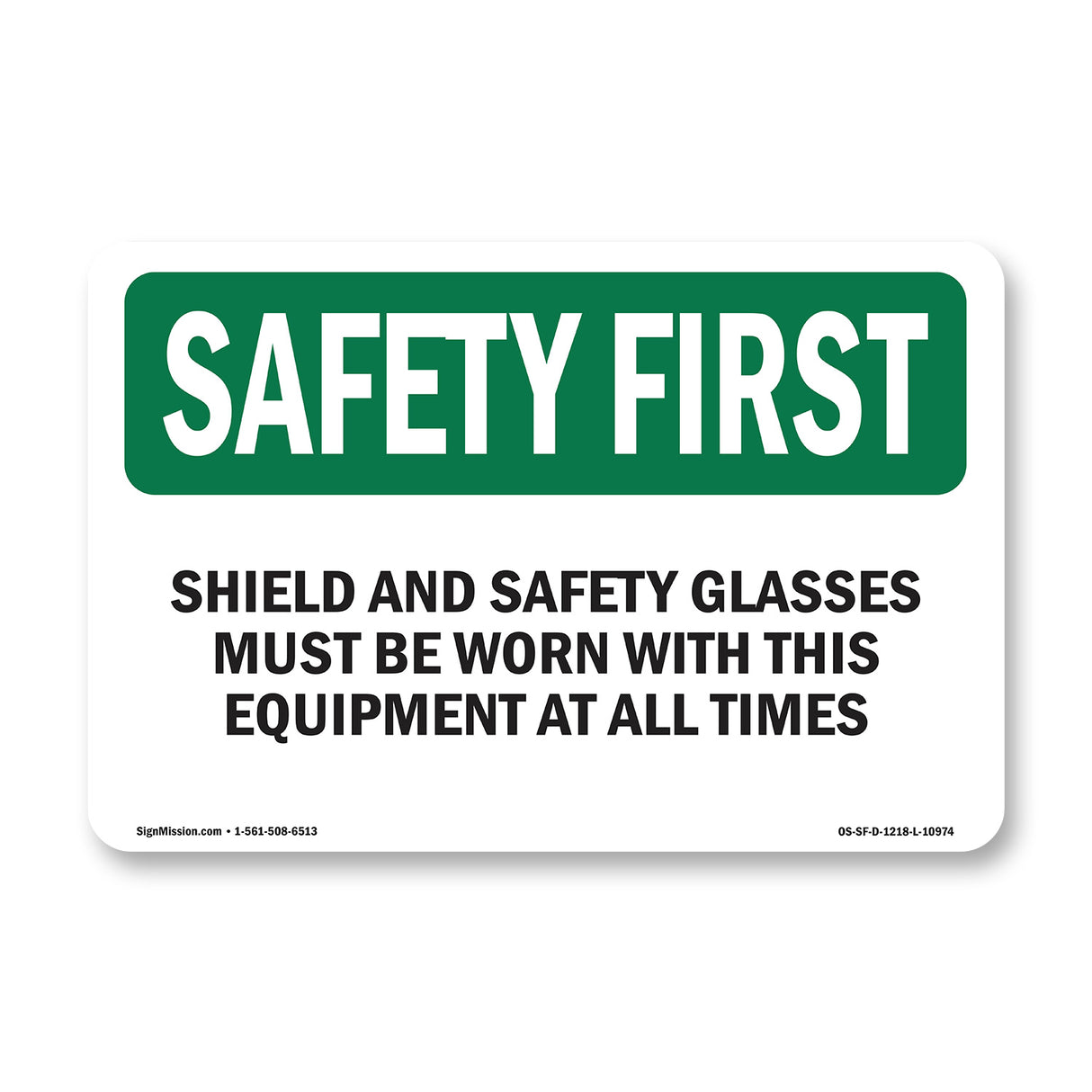 Shield And Safety Glasses Must