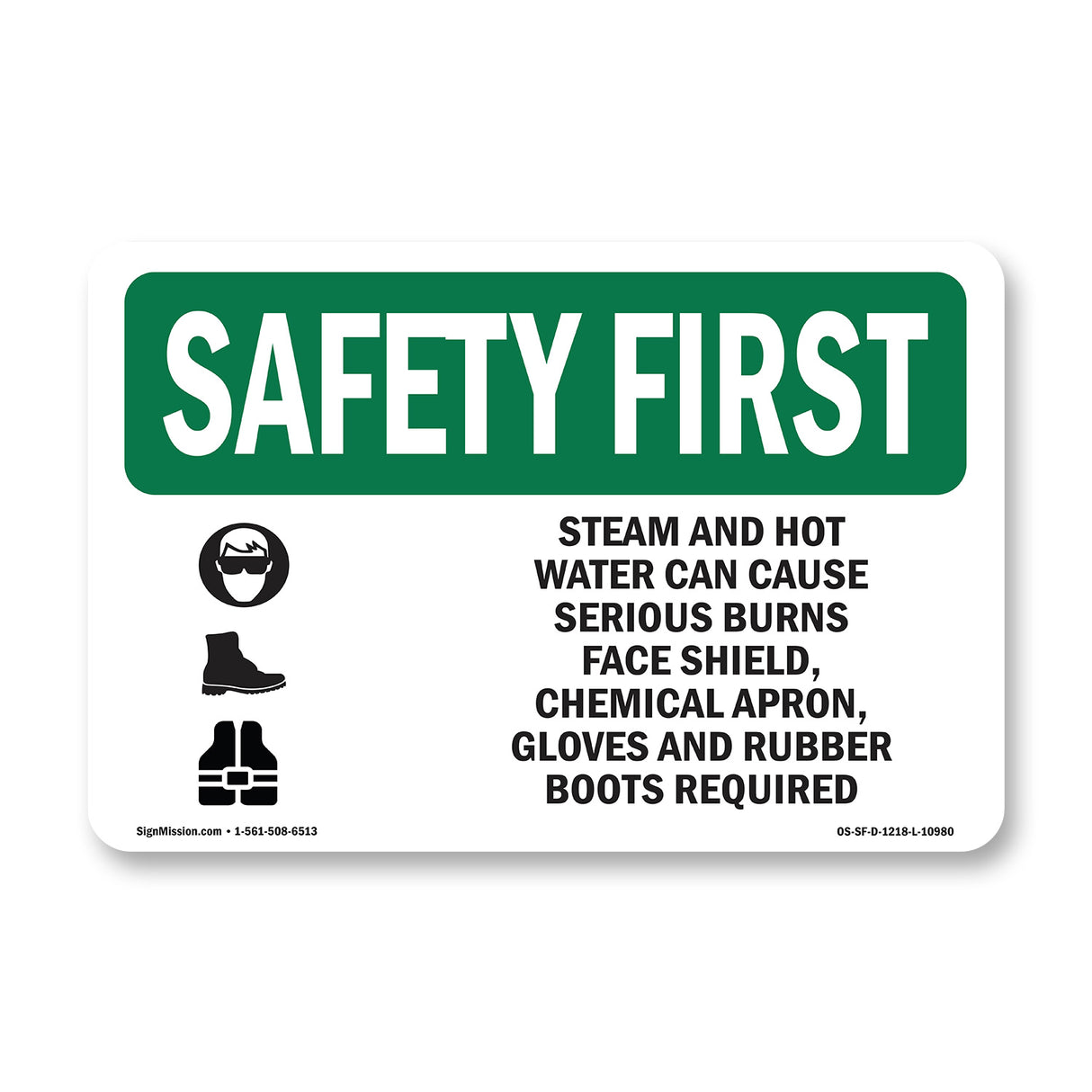 Steam And Hot Water Can Cause With Symbol