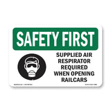 Supplied Air Respirator Required With Symbol