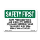 Wear Proper Clothing And Shoes,