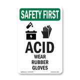 Acid Wear Rubber Gloves