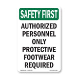 Authorized Personnel Only Protective Footwear