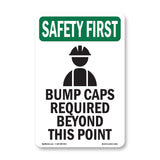 Bump Caps Required Beyond This Point With Symbol