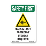Class IV Laser Protective Eyewear With Symbol