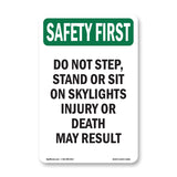 Do Not Step, Stand Or Sit On Skylights Injury