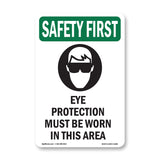 Eye Protection Must Be Worn With Symbol