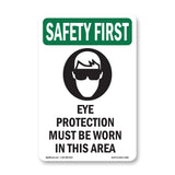 Eye Protection Must Be Worn With Symbol