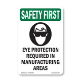 Eye Protection Required In Manufacturing With Symbol