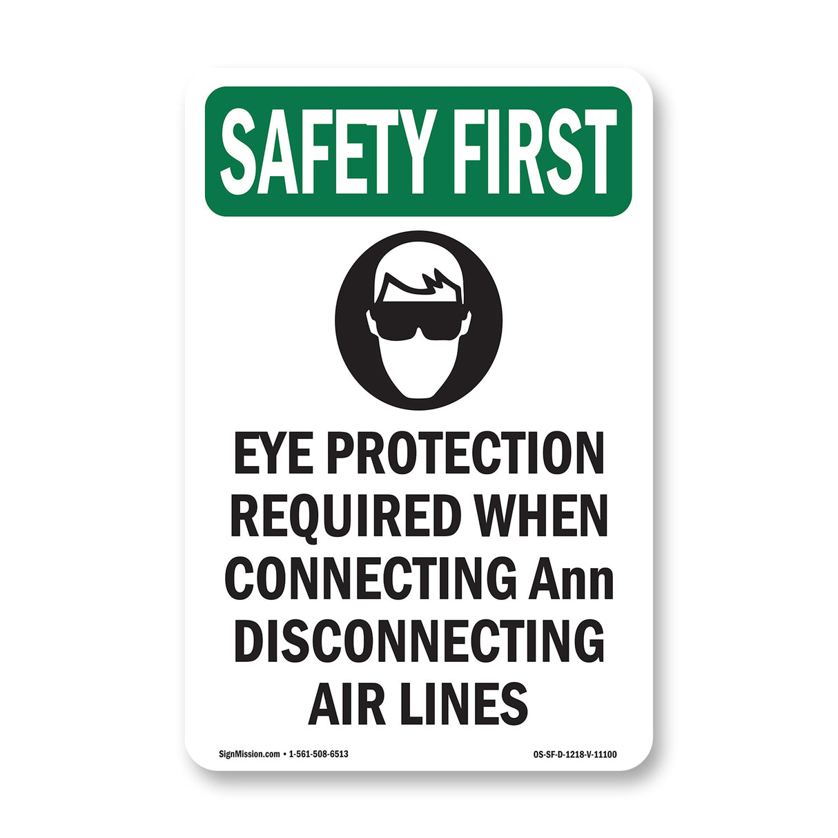 Eye Protection Required When With Symbol