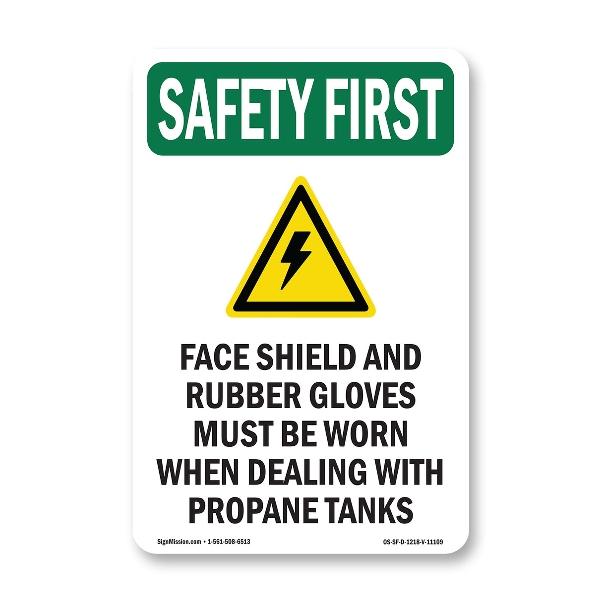 Face Shield And Rubber Gloves With Symbol