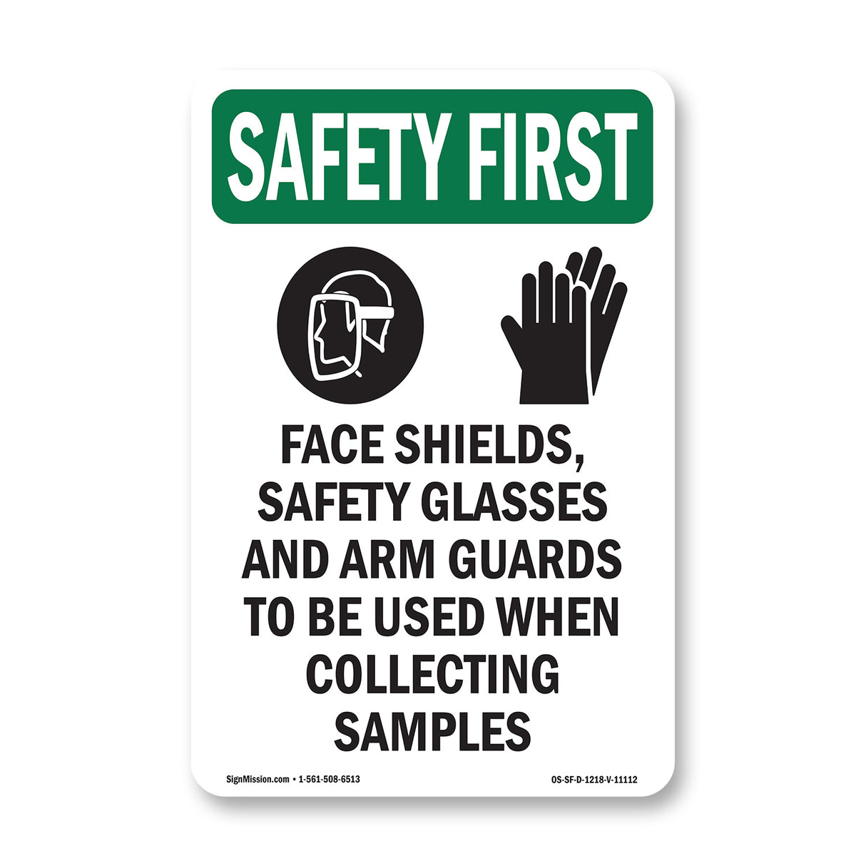 Face Shields, Safety Glasses With Symbol