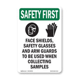 Face Shields, Safety Glasses With Symbol