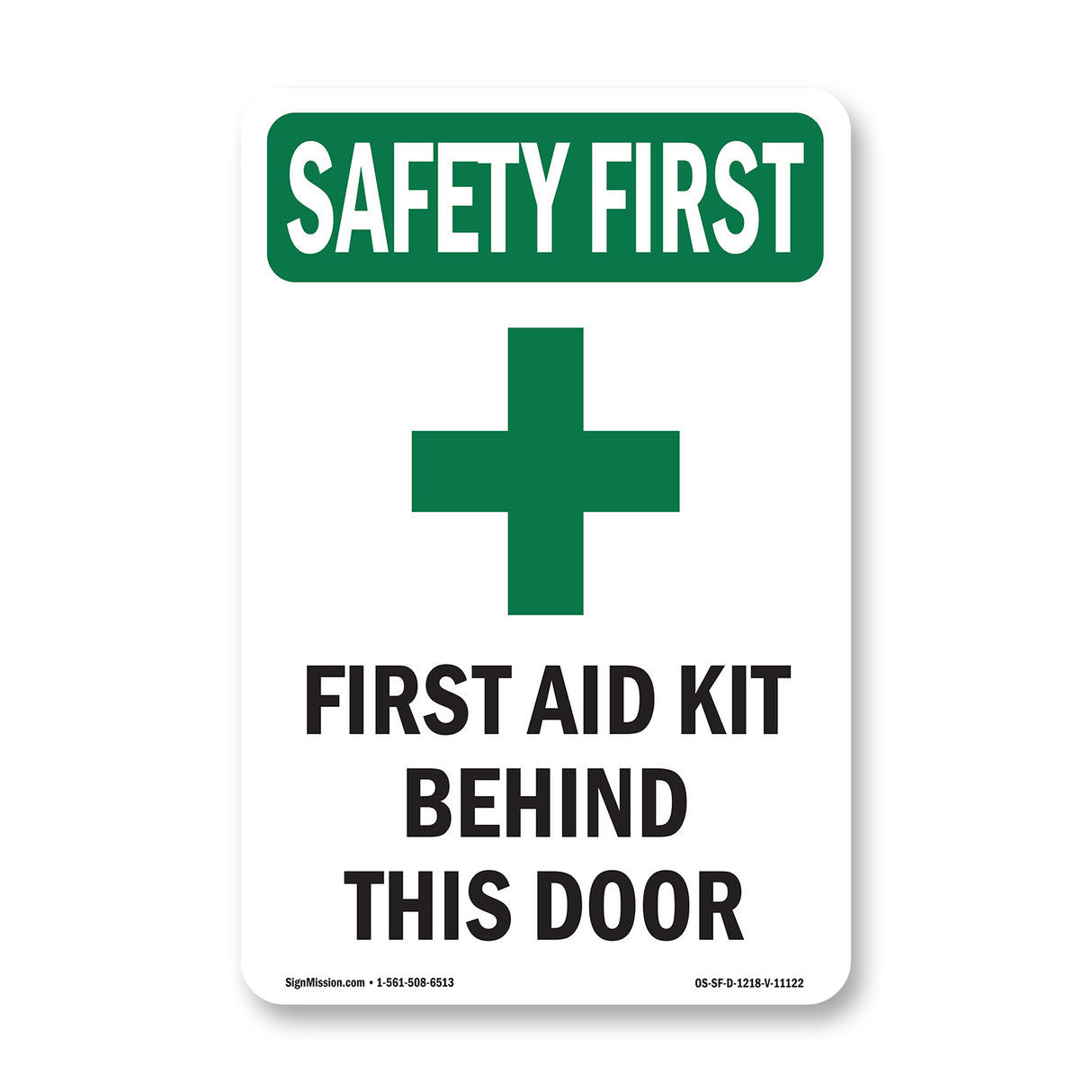 First Aid Kit Behind This Door With Symbol