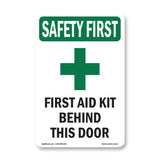 First Aid Kit Behind This Door With Symbol