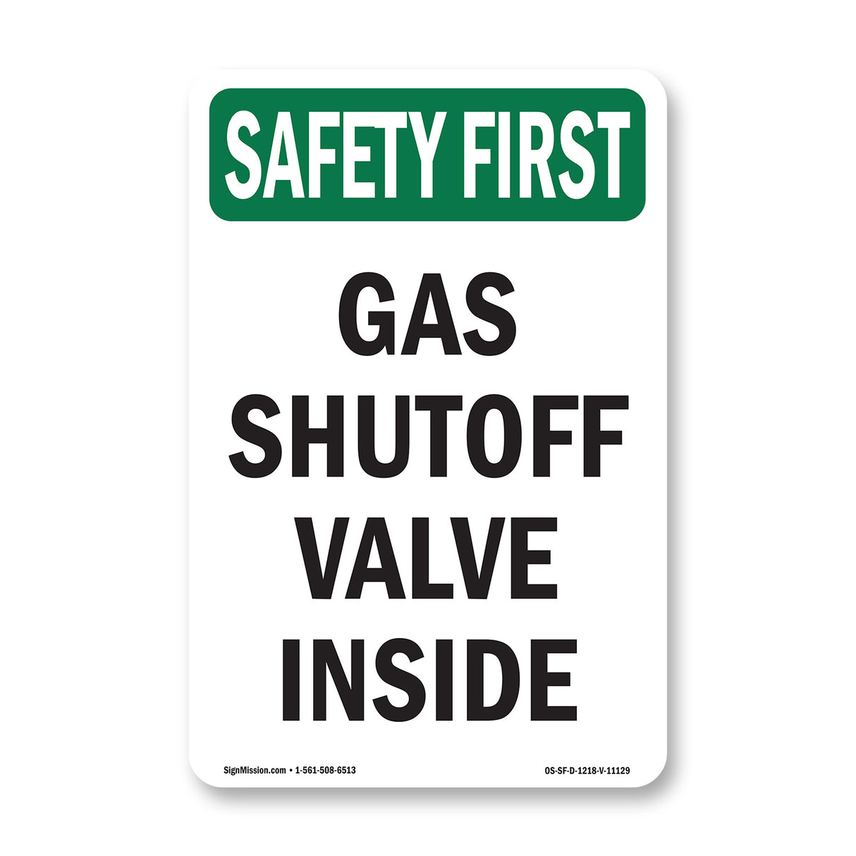 Gas Shutoff Valve Inside