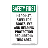 Hard Hat, Steel Toe Boots, Eye And Hearing