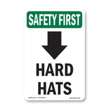 Hard Hats [With Down Arrow] With Symbol