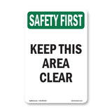 Keep This Area Clear