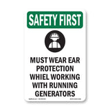 Must Wear Ear Protection While With Symbol