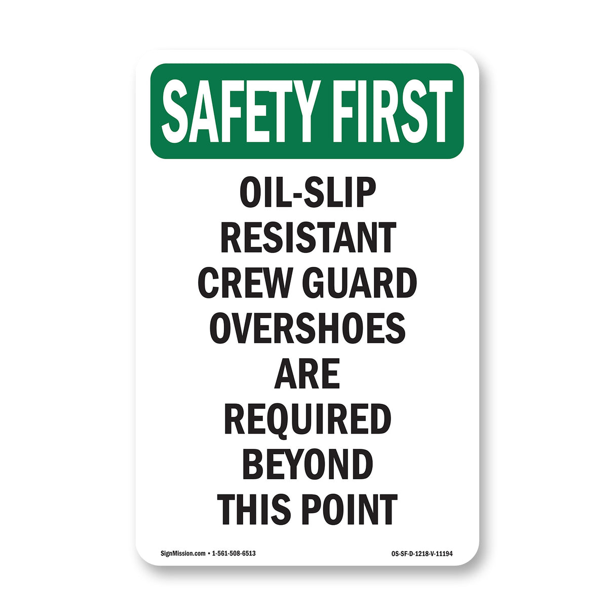 Oil-Slip Resistant Crew Guard Overshoes