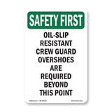 Oil-Slip Resistant Crew Guard Overshoes