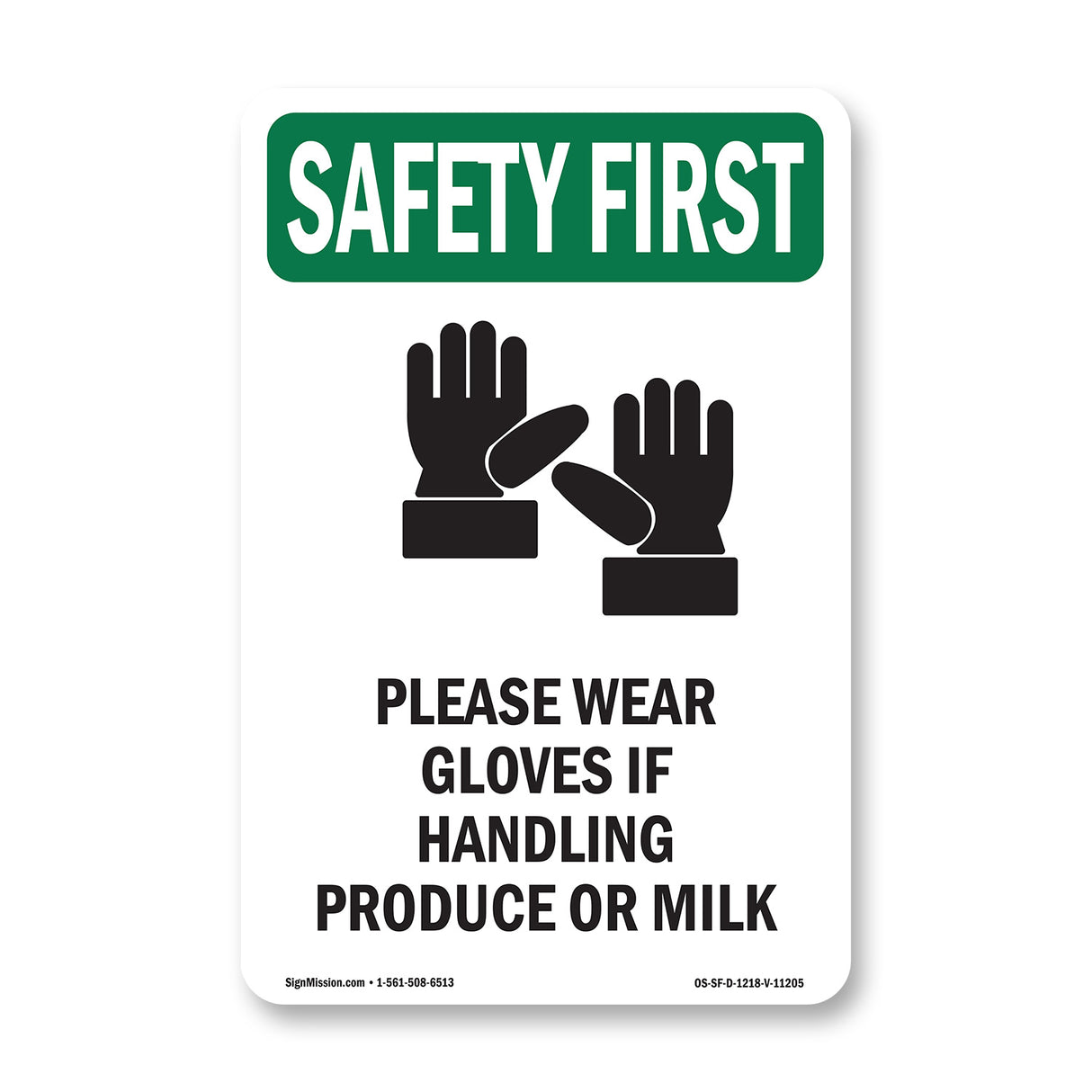 Please Wear Gloves If Handling With Symbol