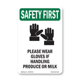 Please Wear Gloves If Handling With Symbol