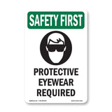 Protective Eyewear Required With Symbol