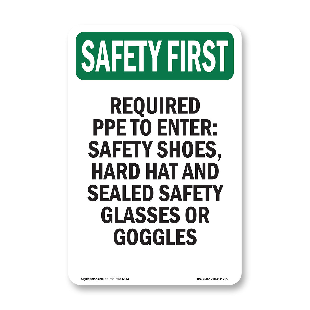 Required PPE To Enter  Safety