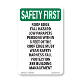 Roof Edge Fall Hazard Low Parapets
