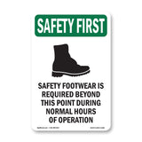 Safety Footwear Is Required With Symbol