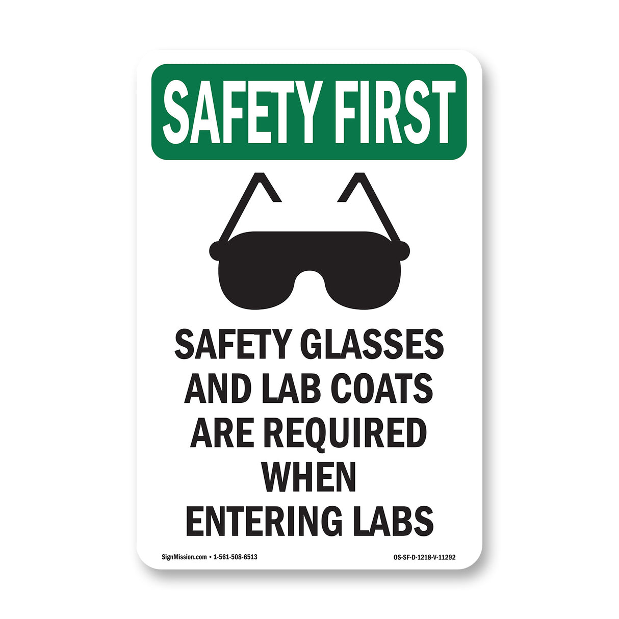 Safety Glasses And Lab Coats With Symbol