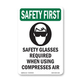 Safety Glasses Required When With Symbol