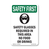 Safety Glasses Required In This With Symbol
