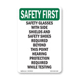 Safety Glasses With Side Shields And Safety