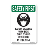 Safety Glasses With Side Shields With Symbol