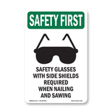 Safety Glasses With Side Shields With Symbol