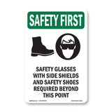 Safety Glasses With Side Shields With Symbol