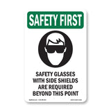 Safety Glasses With Side Shields With Symbol