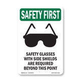 Safety Glasses With Side Shields With Symbol