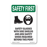 Safety Glasses With Side Shields With Symbol