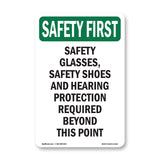 Safety Glasses, Safety Shoes And