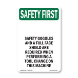 Safety Goggles And A Full Face With Symbol