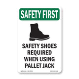 Safety Shoes Required When Using With Symbol