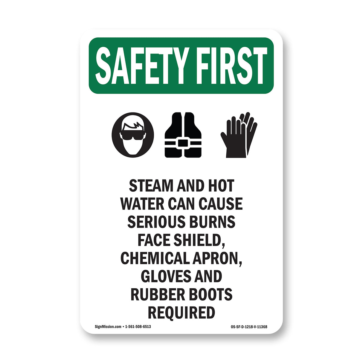 Steam And Hot Water Can Cause With Symbol