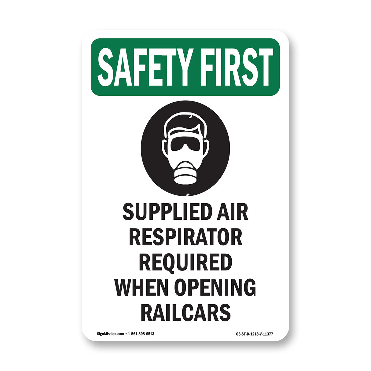 Supplied Air Respirator Required With Symbol