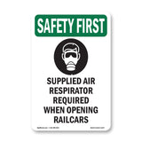 Supplied Air Respirator Required With Symbol