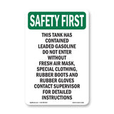 This Tank Has Contained Leaded